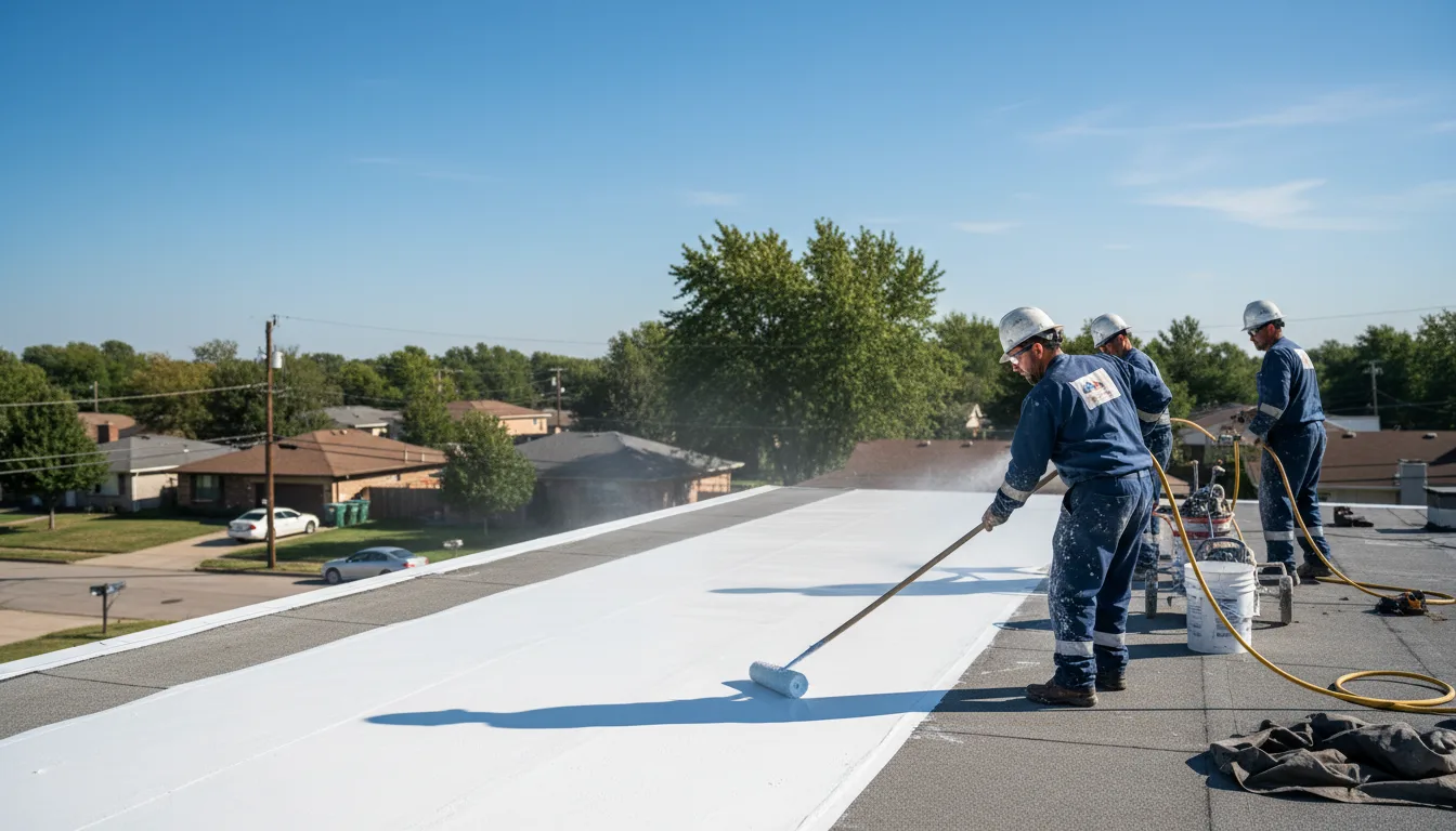 Commercial roof coating in Martinsville, IN near me